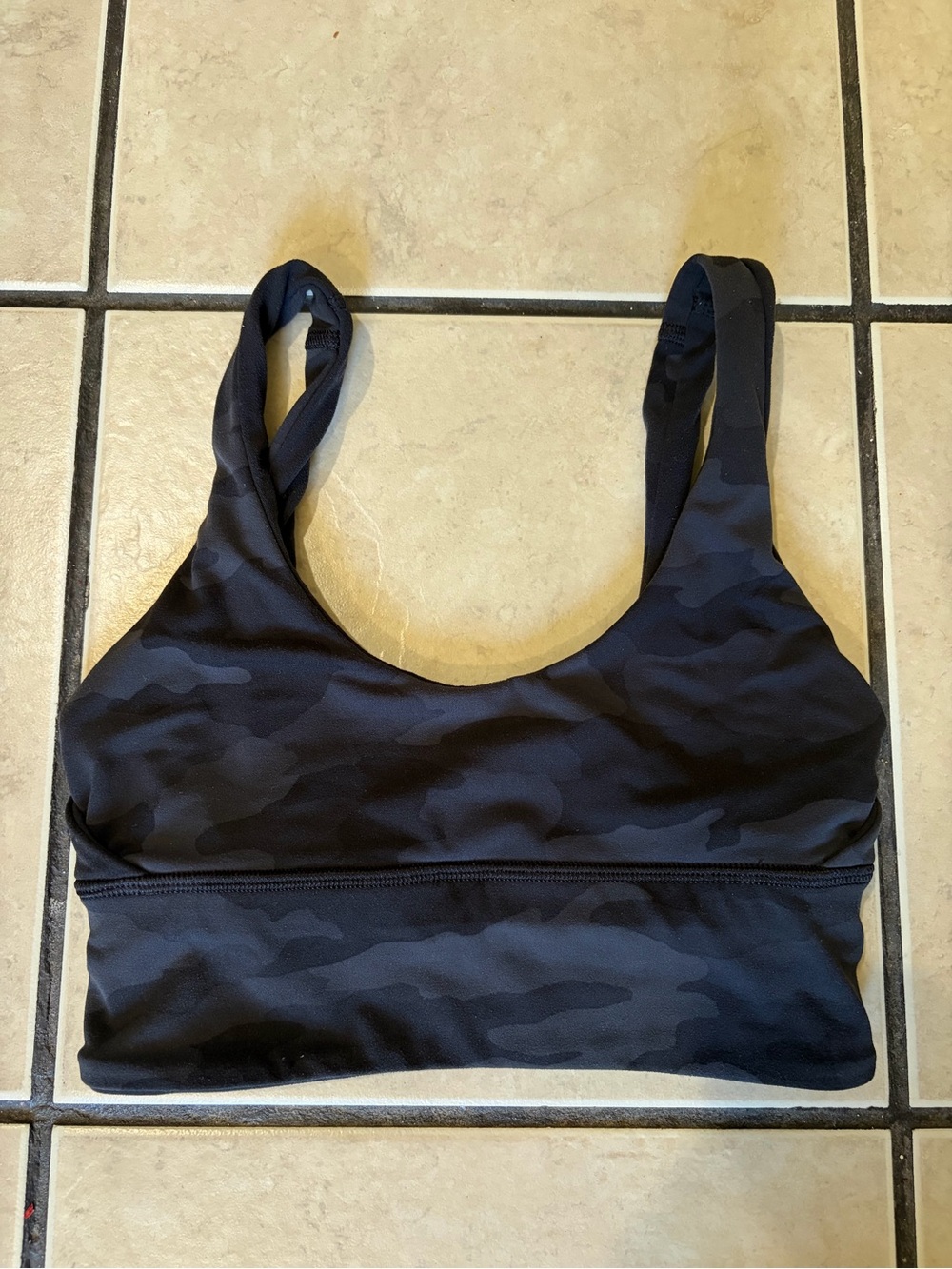lululemon athletica Black Camo Sports Bra